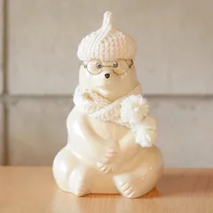 シロクマくんのちいさなどんぐり帽子＆マフラーセット