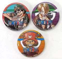 ONE PIECE 缶バッジ 3点セット ルフィ ナミ ゾロ - メルカリ