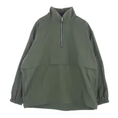 GRAPHPAPER グラフペーパー ジャケット 22AW GM231-30153 Suvin Sharkskin Stand Collar Anorak スビン シャークスキン スタンドカラー ハーフジップ アノラック ジャケット カーキ系 1【中古】のサムネイル