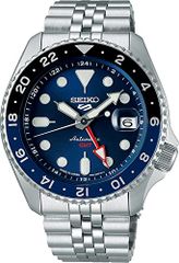 [SEIKO] 5 SPORTS SKX Sports Style GMTモデル 自動巻き メカニカル 腕時計 ファイブ スポーツ メンズ Made in Japan 日本製 SSK003 ブルー 海外モデル [並行輸入品]