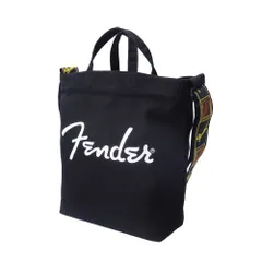 ☆ ブラック ☆ Fender トートバッグ Fender フェンダー トートバッグ ショルダー 大容量 6000 トートバック トート 手提げ ななめがけ 斜め掛け 斜めがけ 肩掛け 大きめ 大きい キャンバス 軽量 軽い 帆布 コットン 2WAY