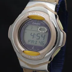 稼働品　カシオ BABY-G 2616　防水·電波ソーラー デジタル文字盤 Yahoo!オークション - 稼働品 カシオ ベビージー 2616 防水