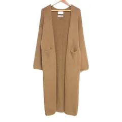 美品 20SS LAUREN MANOOGIAN ローレンマヌージアン Long Open Cardigan オープンフロント ニット ロングカーディガン S ブラウン レディース 古着 中古 USED 美品 20SS LAUREN MANOOGIAN ローレンマヌージアン Long Open