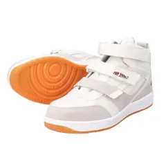 ☆ ホワイト ☆ 27cm ☆ MG5720 セーフティースニーカー セーフティーシューズ セーフティシューズ 安全スニーカー 作業靴 ハイカット 鋼製芯入り 足首 ホールド 制菌 消臭 メンズ レディース クッション性 軽量 滑りにくい 耐滑 喜多 KITA