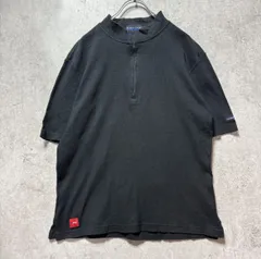 PEARLY GATES モックネック ハーフジップ 半袖 黒 4 L相当 パーリーゲイツ ゴルフウェア