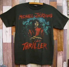 袖丈半袖【©️1987】Michael JacksonスリラーTシャツ 着丈69