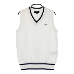 サイズ：M CALLAWAY キャロウェイ  Vネック ニットベスト  ホワイト系 [240101308218] ゴルフウェア レディース ストスト