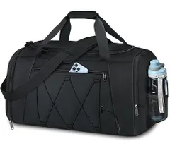 ブラック55L_55L ボストンバッグ 大容量 スポーツバッグ YKKファスナー シューズ収納 乾湿分離 撥水加工 修学旅行 ジムバッグ 40L 55L ダッフルバッグ 斜めがけ 手提げ 肩掛け 男女兼用 black-55L