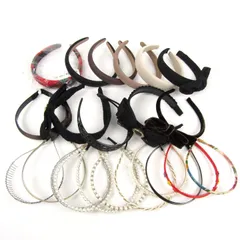 カチューシャ 21点セット 未使用有 パールモチーフなど ヘアアクセサリー まとめて 大量 レディース 【中古】