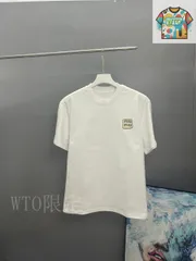 【今日WTO】MiuMiu 2025 刺繍デザイン 2025 春夏クラシックラウンドネック T シャツ-TF44