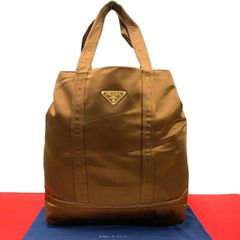 極 美品 PRADA プラダ ロゴ ゴールド 金具 レザー 本革 2way  