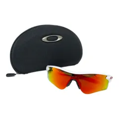 中古 オークリー OAKLEY サングラス ポリッシュドホワイト レーダーロック パス プリズムルビー