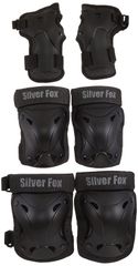 Size:L Silver Fox SAFETY GEAR 3-PACKプロテクターセットSP-202N(Knee.Elbow.Wristセット)Lサイズ
