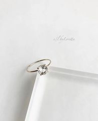 Maison Margiela ジルコニア 人工ダイヤ リング 指輪 シルバー - メルカリ