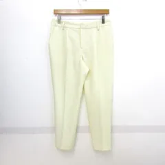 クチュールブローチ テーパードパンツ センタープレス ボトムス レディース 38サイズ クリーム Couture brooch 【中古】