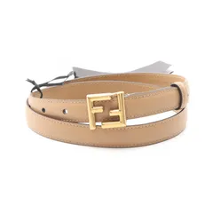 フェンディ FENDI ベルト FFロゴ 8C0648AAIWF1AVA80 キャメル レザー ベルト レディース 新品のサムネイル