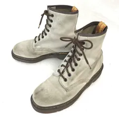 英国/イングランド製/Vintage★ドクターマーチン/Dr.Martens★本革/8ホールブーツ【UK5/24.0cm/ベージュ系/BEIGE】Shoes◆cWB101-9<sale>