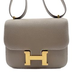 エルメス(HERMES) ミニコンスタンス18 ミロワール エトゥープ エプソン ゴールド金具 K刻印(2025年製造) 新品 レディース ショルダーバッグ