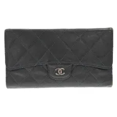 CHANEL (シャネル) マトラッセ コンパクトウォレット 3つ折り財布 ブルーのサムネイル