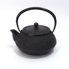 岩鋳 ◆【茶道具】南部鉄器　アラレ　鉄瓶　やかん　急須 ギフト【中古】 