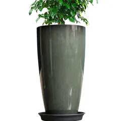 排水穴付き 植木鉢 植木鉢 花 高さ53.5 栽培 屋外用 プレゼント 屋内 ギフト 受け皿付き 母の日 軽量 観葉植物 新着
