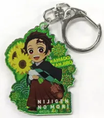【中古】雑貨 竈門炭治郎 「ニジゲンノモリ×鬼滅の刃 第ニ弾 ネオンアクリルキーホルダー(ダイカット型)」