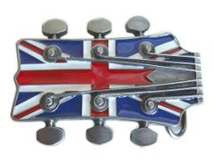 Guitar Head ユニオンジャック ベルト用 バックル◆UK PUNK ROCKパンクロック バックル◆London SOHO ストリートマーケットから直輸入♪