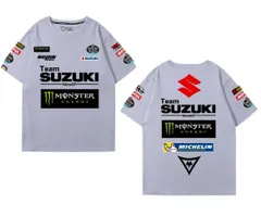 ★アウトレット★新品 L MotoGP SUZUKI バイク レーシング Tシャツ バイクウエア 半袖 アウトドア スポーツ グッズ