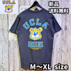 夏物新作！【UCLA/ユーシーエルエー】 ジョーフェイス＆ロゴプリント 半袖Tシャツ 半T ペアルック アメカジ ストリート カジュアル プリント ホワイト White チャコール Charcoal 252AN1ST417 新品 未使用 正規品 送料無料