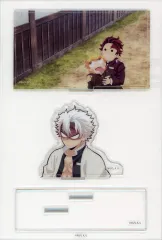 【中古】アクリルスタンド・アクリルパネル 不死川実弥＆我妻善逸＆竈門炭治郎(背景道) 「鬼滅の刃 柱稽古編×ufotable Cafe×マチ★アソビCAFE リアルタイムカフェ ランダムみにジオラマアクリルスタンド -不死川実弥-」