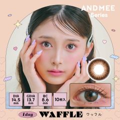 【安心のメーカー直販】ANDMEE アンドミー ワンデー 10枚 ワッフル カラコン ワンデー 送料無料 度なし