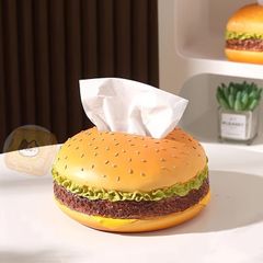 ハンバーガー ティッシュケース ホルダー カバー ユニーク インテリア POP おもしろ雑貨 かわいい キッチン キッズ 4-7