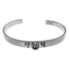MAISON MARGIELA メゾンマルジェラ バングル 11ライン SM1UY0053 シルバー925 平打ち ロゴ ブレスレット シルバー系【中古】のサムネイル