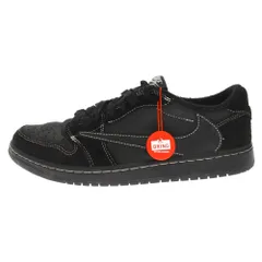 NIKE (ナイキ) ×TRAVIS SCOTT AIR JORDAN 1 LOW OG SP BLACK PHANTOM トラヴィススコット ブラックファントム エアジョーダン 1 ロー スニーカー US8.5/26.5cm DM7866-001のサムネイル