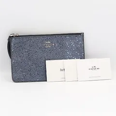 新品同様 コーチ F38641 ブルー系 ポーチ OGH 2000000