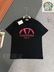 【今日WTO】VALENTINO 320g 重磅厚地 寛げる円領半袖 T シャツ-OM12