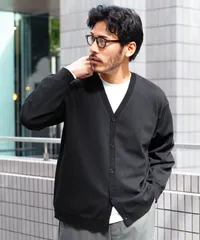 新品 未使用 JIGGYS SHOP(ジギーズショップ)タンブラー対応タフニットカーディガン 217866 ブラック