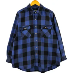 古着 フィールドアンドストリーム FIELD&STREAM バッファローチェック 長袖 フランネルチェックシャツ メンズXL相当/eaa587381