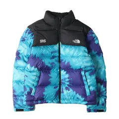 THE NORTH FACE ノースフェイス ジャケット サイズ:M SNS Sneakersnstuff タイダイ柄 ヌプシ ダウンジャケット (NUPTSE JACKET) ブルー系 アウター ブルゾン 上着 コラボ【メンズ】
