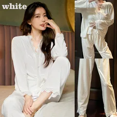 Karly Shop パジャマ ルームウェア レディース ベロア ベルベット 艶々 セクシー エレガント 長袖 前開き 光沢 秋 冬 pjm922