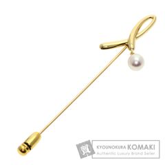 MIKIMOTO ミキモト パール 真珠 ピンブローチ ブローチ K18YG レディース