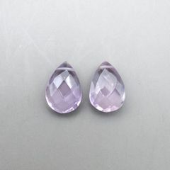 *2個* アクアマリン ドロップ ビーズ 天然石 アクセサリーパーツ 天然石素材 mte007のサムネイル