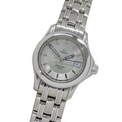 オメガ OMEGA シーマスター 2581.31 時計 レディース ブランド 120m デイト クオーツ QZ ステンレス SS シルバー 磨き済み 【中古】