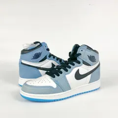 NIKE AIR JORDAN 1 RETRO HIGH OG GS WHITE/UNIVERSITY BLUE/BLACK 23.0cm