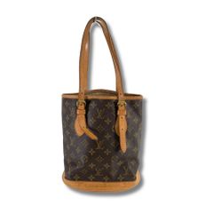 LOUIS VUITTON ルイヴィトン モノグラム プチ・バケット トートバッグ M42238  ポーチ欠品 *状態悪* ①