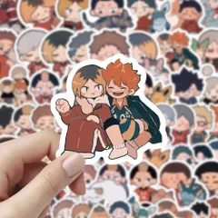 【ハイキュー!!】ステッカー 63枚 ちびキャラ Q版 スマホケース デコ