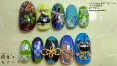 綺良々　原神　モチーフネイル　痛ネイル　ネイルチップ　推し活 サイズオーダー無料