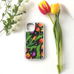 強化ガラスiPhoneケース【チューリップ】