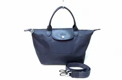 【222854】LONGCHAMP ロンシャン  ル・プリアージュ・ネオ 2WAY トートバッグ ストラップ付き  S 1512578112 グレー
