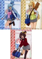 【中古】クリアファイル アクア/めぐみん/ダクネス A4クリアファイル3枚セット 「この素晴らしい世界に祝福を!2×ドン・キホーテ」